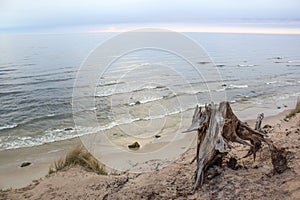 Dutchman`s Cap Beach Sand and Summer Evening Sea