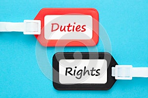 Duties Rights Concept