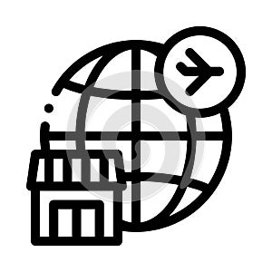 Duty free all over world icon vector outline illustration photo