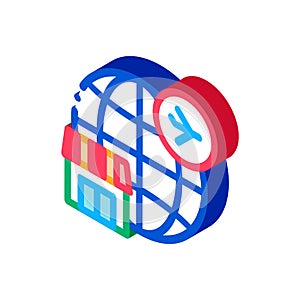 Duty free all over world isometric icon vector illustration photo