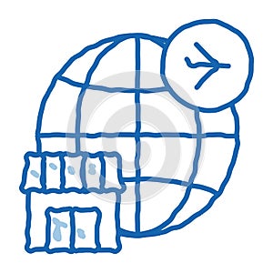 duty free all over world doodle icon hand drawn illustration photo