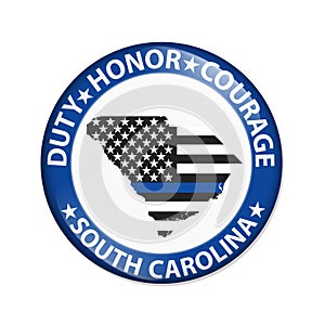 Duty Honor and Courage button