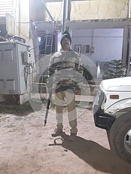 On Duty  a men toking