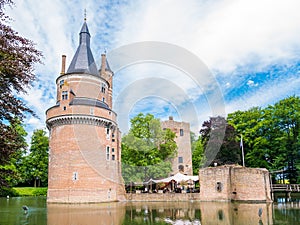 Duurstede castle with Burgundian tower and donjon in Wijk bij Du