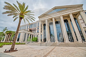 Duval County Courthouse on a cloudy day, Jacksonville, Florida