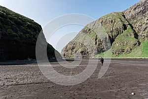 Duvugardar near Saksun village on Streymoy island at Faroe Islands