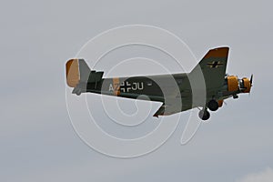 Junkers Ju 52 Tante Ju transport airplane of German Luftwaffe on World War 2