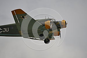 Junkers Ju 52 Tante Ju transport airplane of German Luftwaffe on World War 2