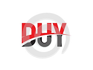 DUY Letter Initial Logo Design Vector Illustration