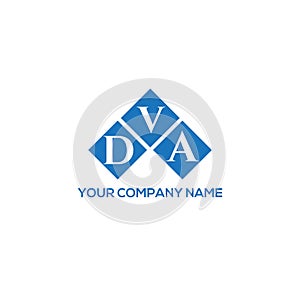 DVA letter logo design on white background. DVA creative initials letter logo concept. DVA letter design
