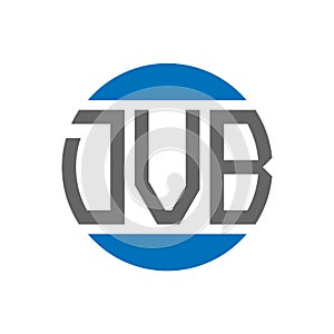 DVB letter logo design on white background. DVB creative initials circle logo concept.
