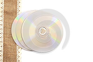 DVD blue ray discs with cases white background movie CD