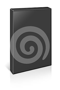 DVD box blank template black for presentation layouts and design. 3D rendering