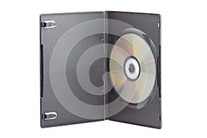 DVD box with disc on