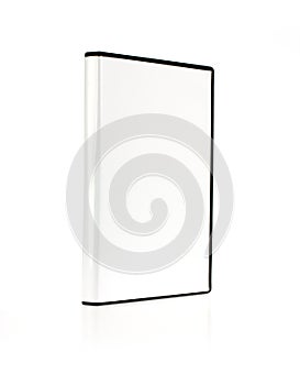 A DVD box separated on white