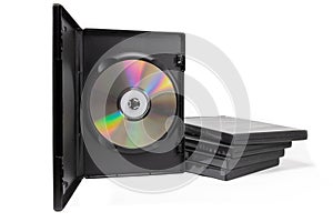 DVD cases on a white background