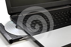 Dvd cd rom and laptop