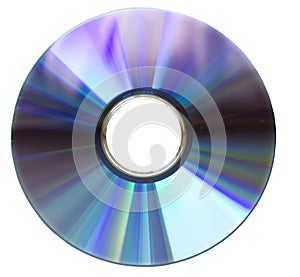 DVD disk on white