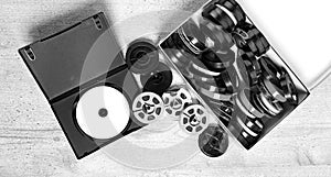 Dvd and old 8 mm and Super8