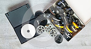 Dvd and old 8 mm and Super8