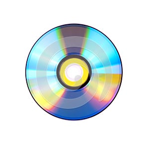 DVD over white background