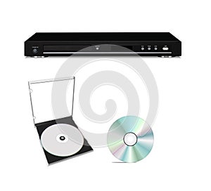 DVD player with cd disk