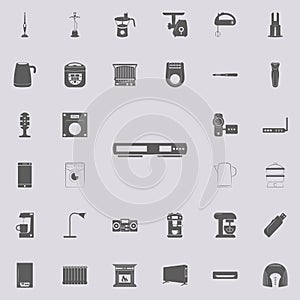 dvd player icon. Electro icons universal set for web and mobile