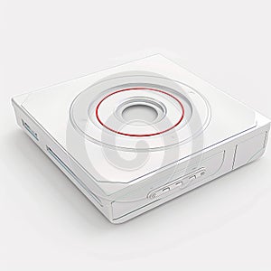 DVD player icon on white background