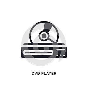 dvd player isolated icon. simple element illustration from electronic devices concept icons. dvd player editable logo sign symbol