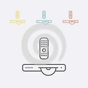 DVD player line icon