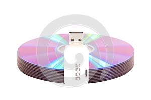 DVDs with flash drive