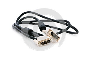 DVI cable isolated