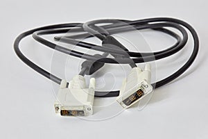 DVI cable on white
