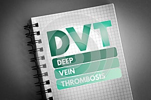 DVT - Deep Vein Thrombosis acronym