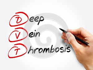 DVT - Deep Vein Thrombosis, acronym