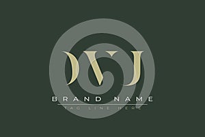 DVU abstract letter logo design