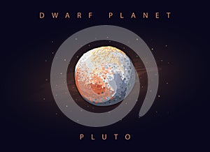 Planet Pluto illustration photo