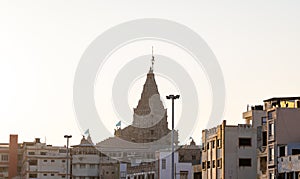 dwarkadhish temple during golden hour