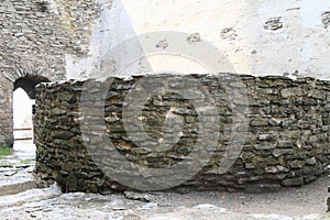 Dwell on courtyard of Castle Bezdez photo