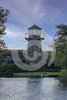 Dwelling converted from old land drainage pump windmill, Norfolk Broads