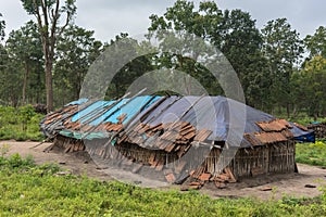 Dwelling in Dubare Elephant Camp, Coorg India.