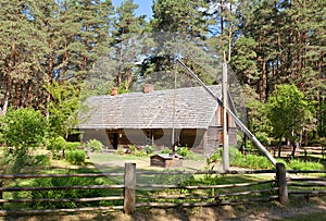 Dwelling house circa 1840 in Ethnographic Open-Air Museum of L