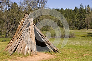 Dwelling of the Miwok tribe