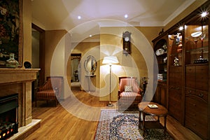 Dwelling room rich person in classical style