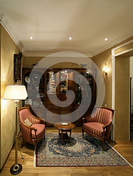 Dwelling room rich person in classical style photo