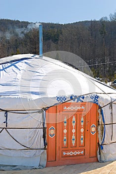 Dwelling yurta photo