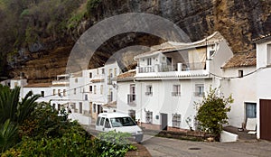 Dwellings built into rock. Setenil de las Bodegas