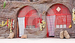 Dwellings in the Loess plateau of China