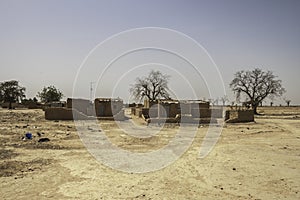 Dwellings in the suburban area of Ouagadougou Burkina Faso, Wes