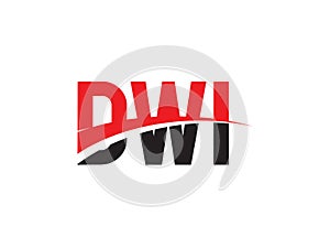 DWI Letter Initial Logo Design Vector Illustration